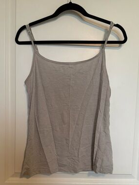 Lilu Light Gray Adjustable Strap Camisole